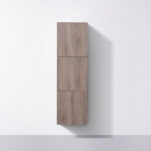 Bathroom Butternut Linen Side Cabinet w/ 3 Storage Areas