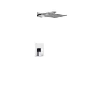 Aqua Piazza Shower Set w/ 12″ Square Rain Shower Head